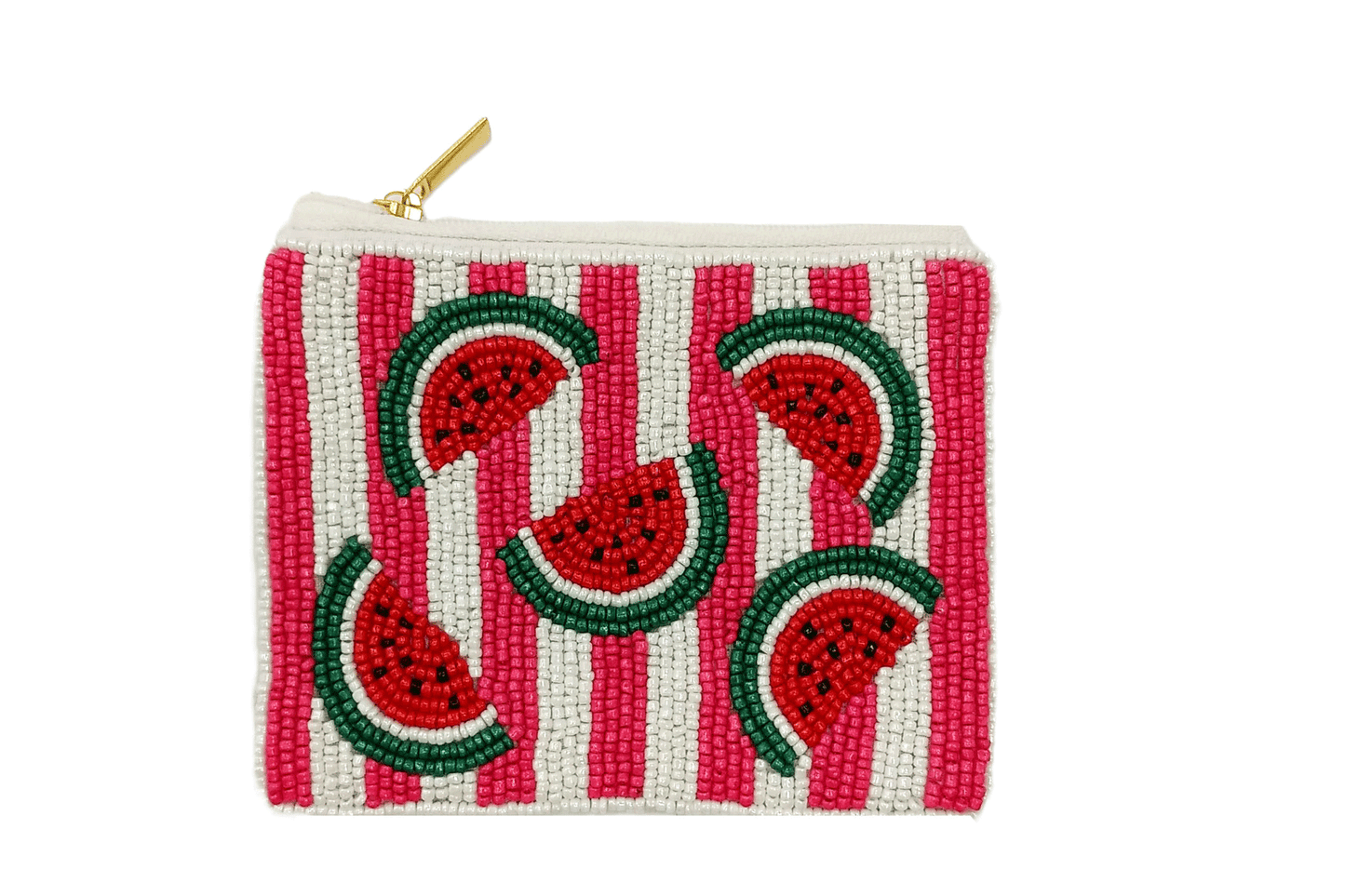 Watermelon Beaded Coin Purse