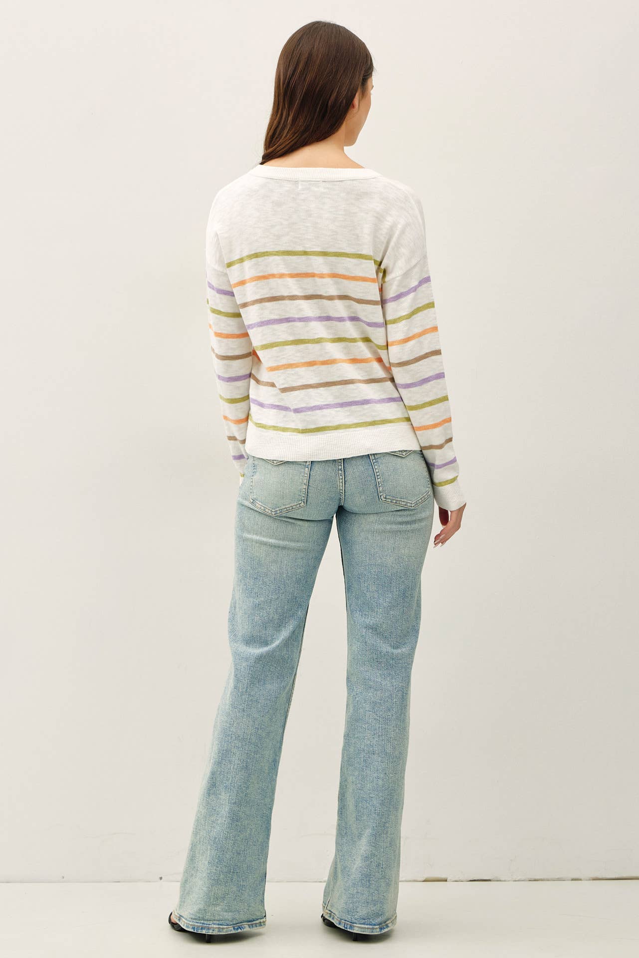 Multi Color Slub Sweater