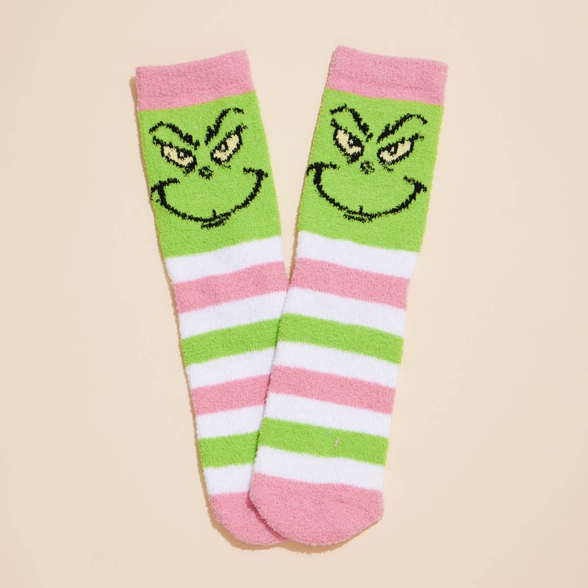 Grinch Fuzzy Socks Box Set of 4