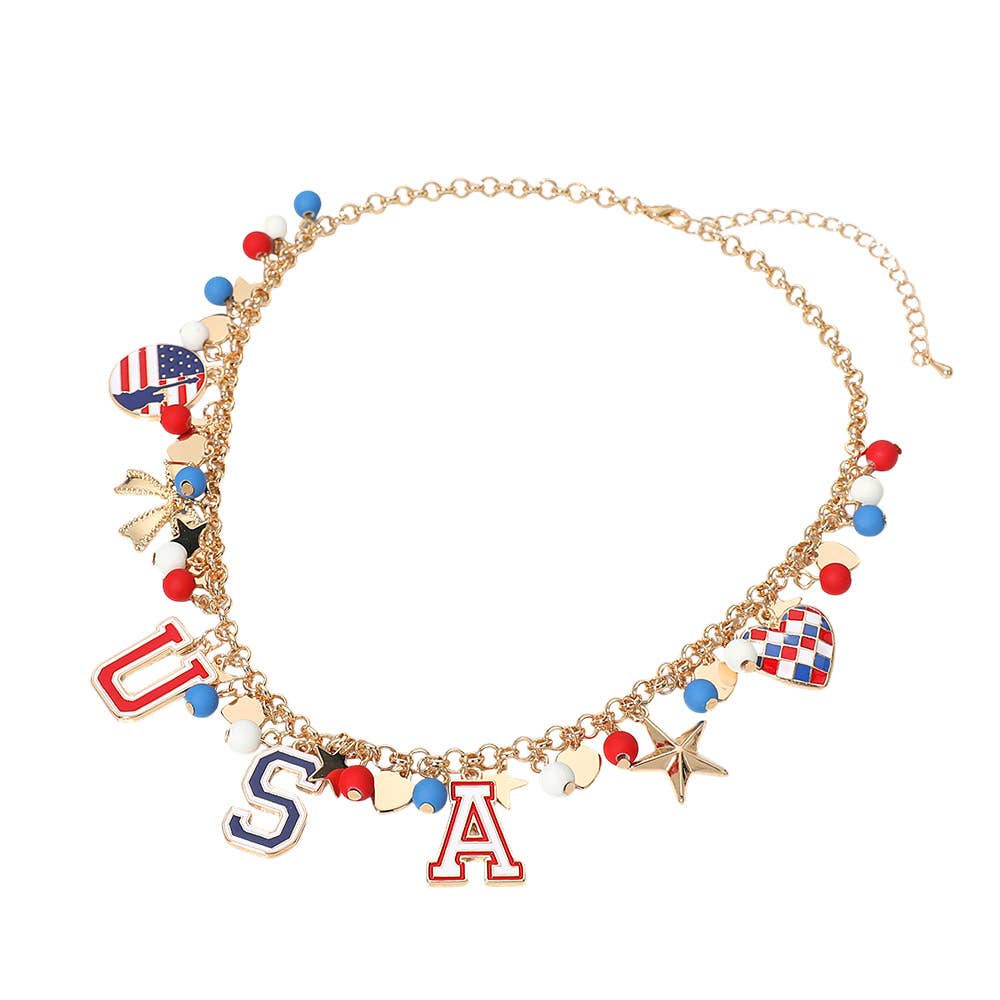 USA Charm Necklace