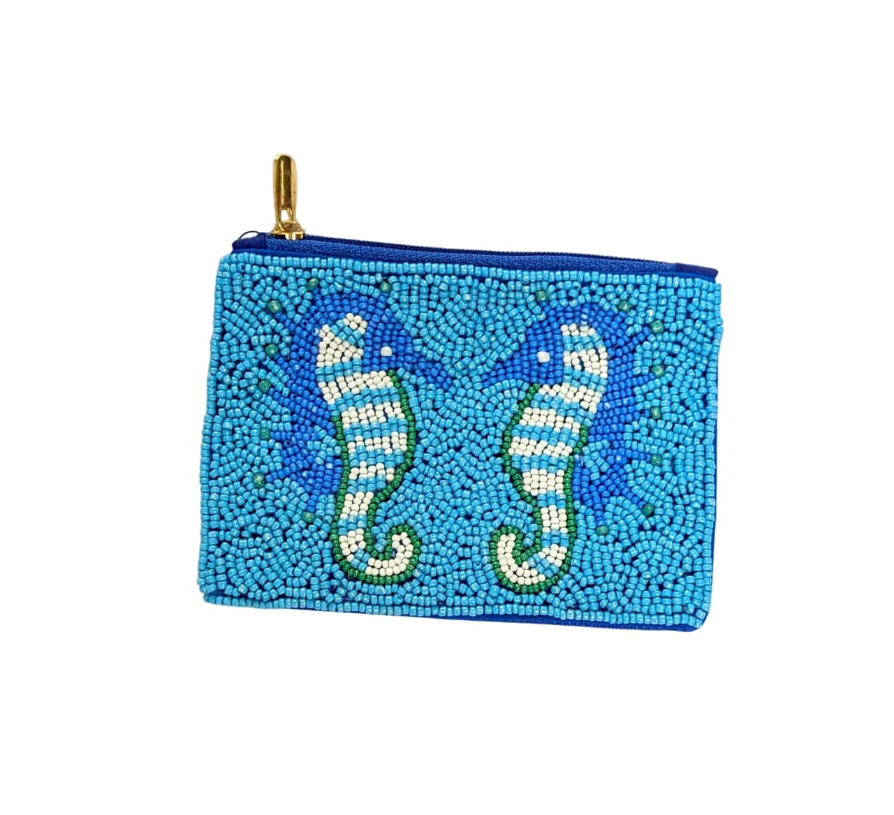 Sea Horse Beaded Coin Purse