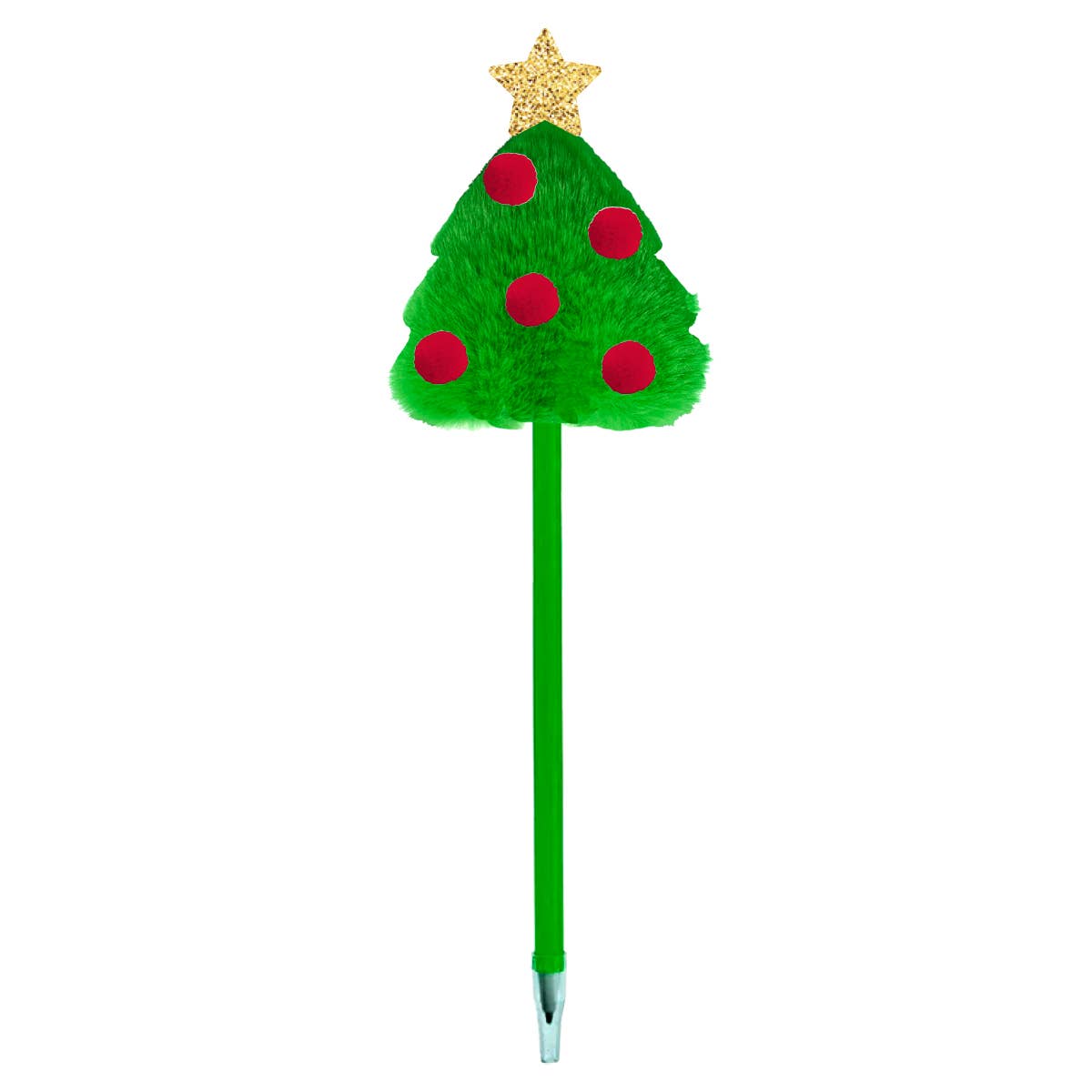 Christmas Tree Fuzzy Pen