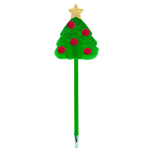 Christmas Tree Fuzzy Pen