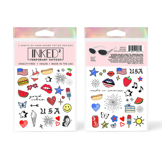Americana Temporary Tattoo Pack