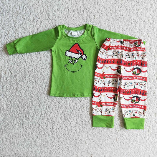 Grinch Christmas Pajamas Set