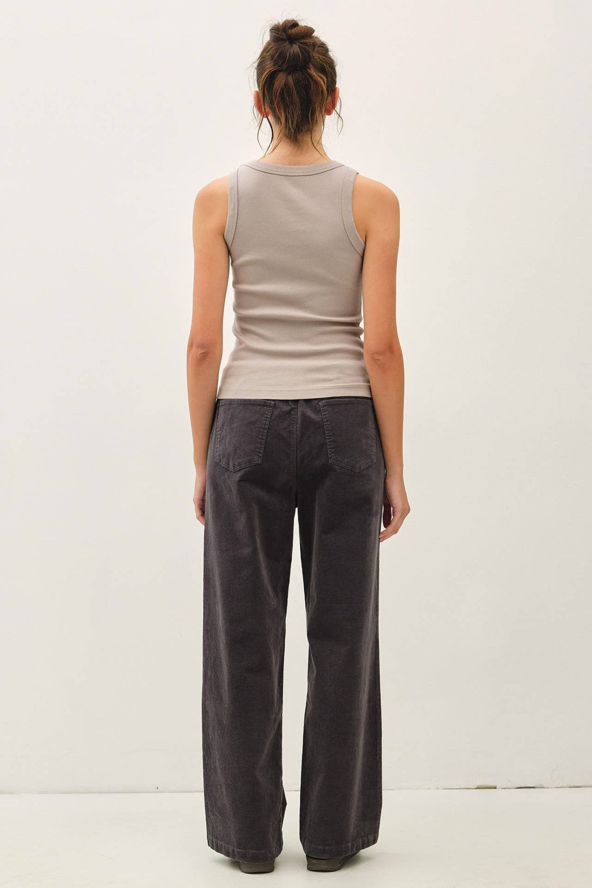 CORDUROY STRAIGHT LEG PANTS