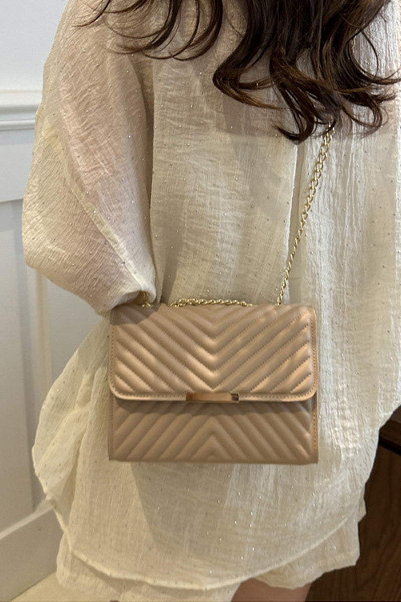 Quilted Chevron Shoulder Bag