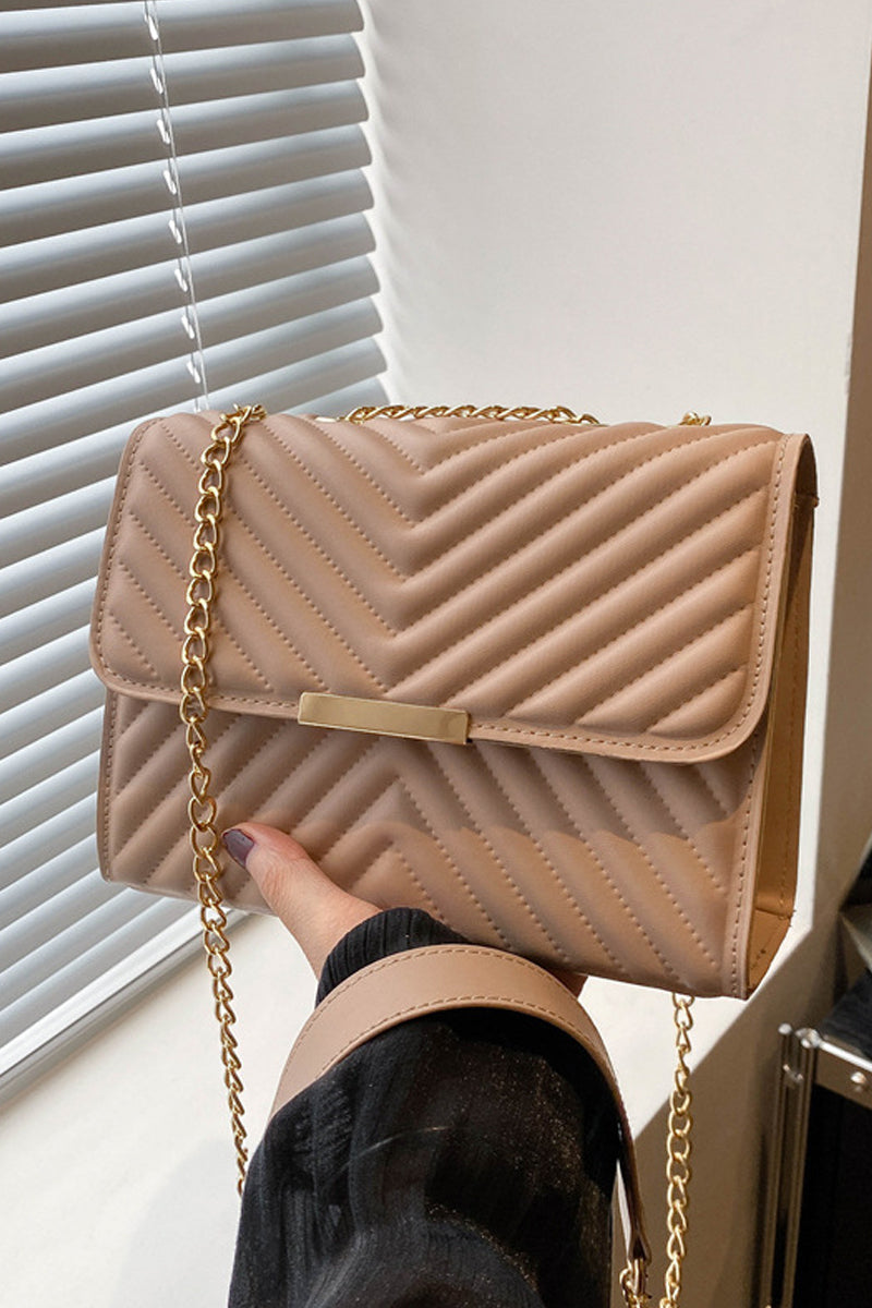 Quilted Chevron Shoulder Bag