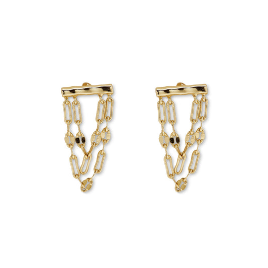 Draped Bar Earrings