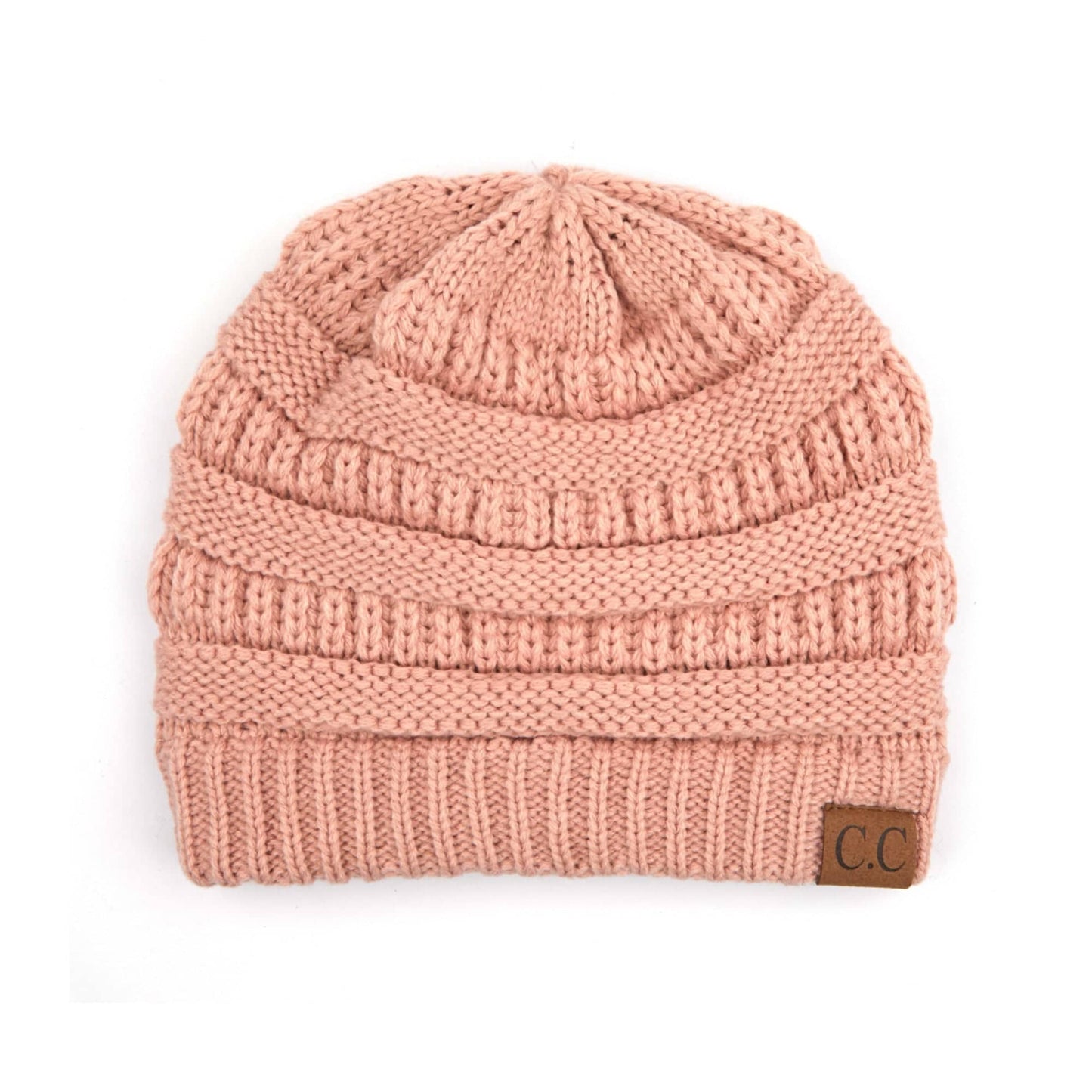 C.C Ribbed Solid Color Beanies