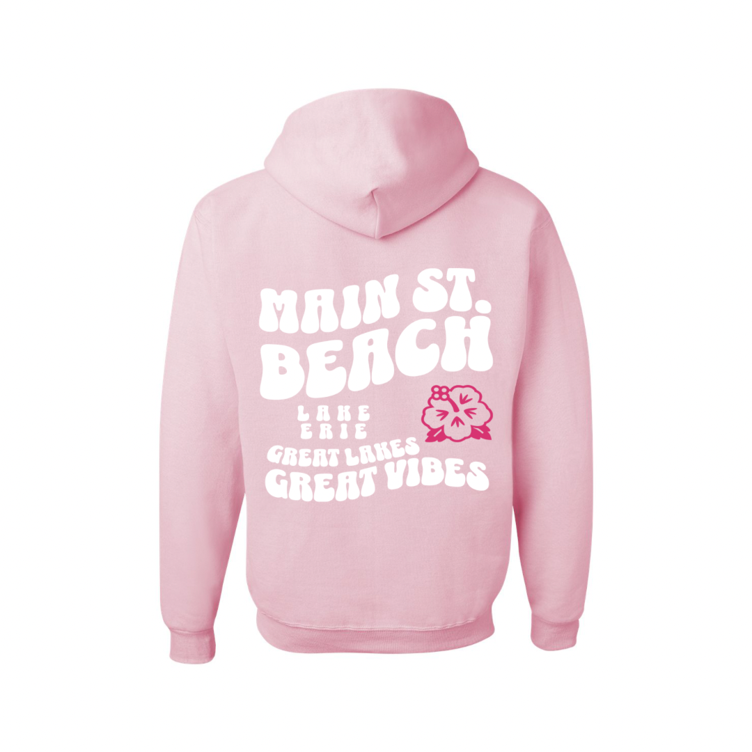 Great Lakes Great Vibes Pink Hoodie