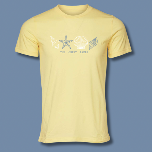 The Great Lakes Lemon Seashell Tee