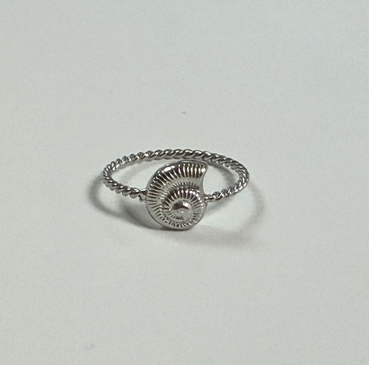 SEASHELL RING - SILVER