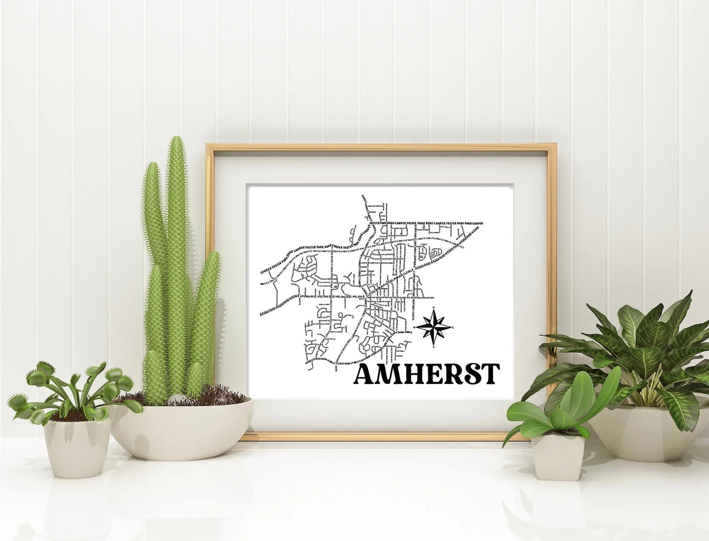 Amherst Map 8x10 Print