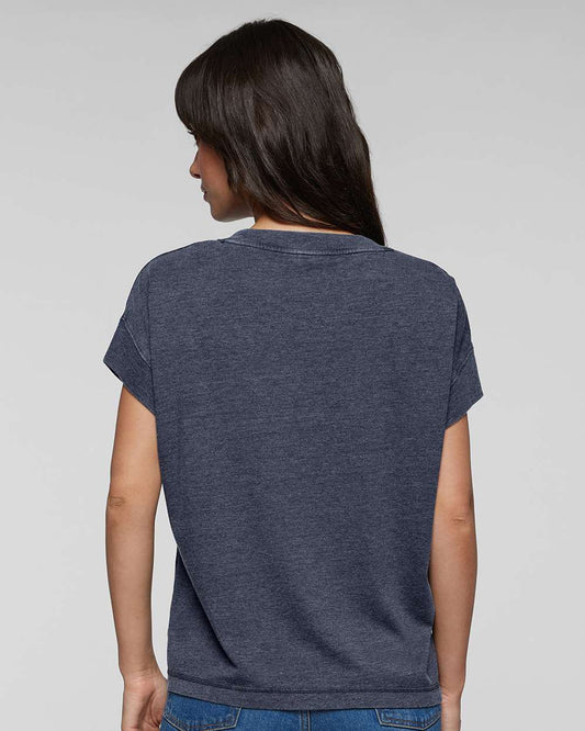 Navy relaxed Vintage Wash Tee