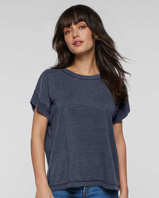 Navy relaxed Vintage Wash Tee