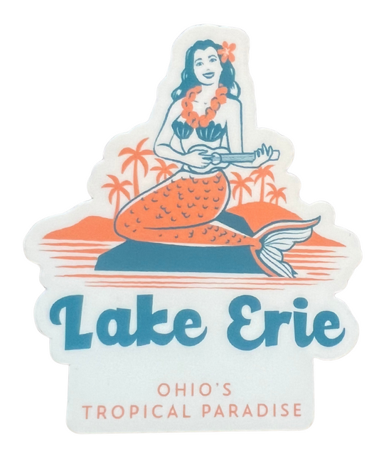Lake Erie Mermaid Sticker - Mistakes on the Lake