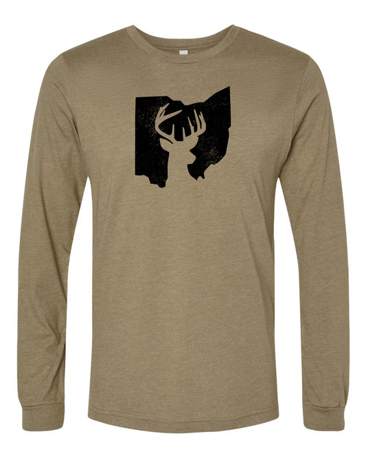 Ohio Deer Hunting Long Sleeve Tee