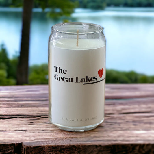 GREAT LAKES - 16 oz Glass Can Candle