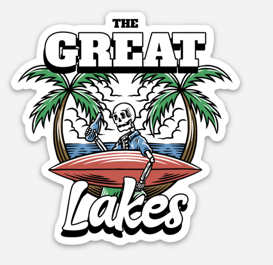 Great Lakes Skeleton Sticker - Mistakes on the Lake