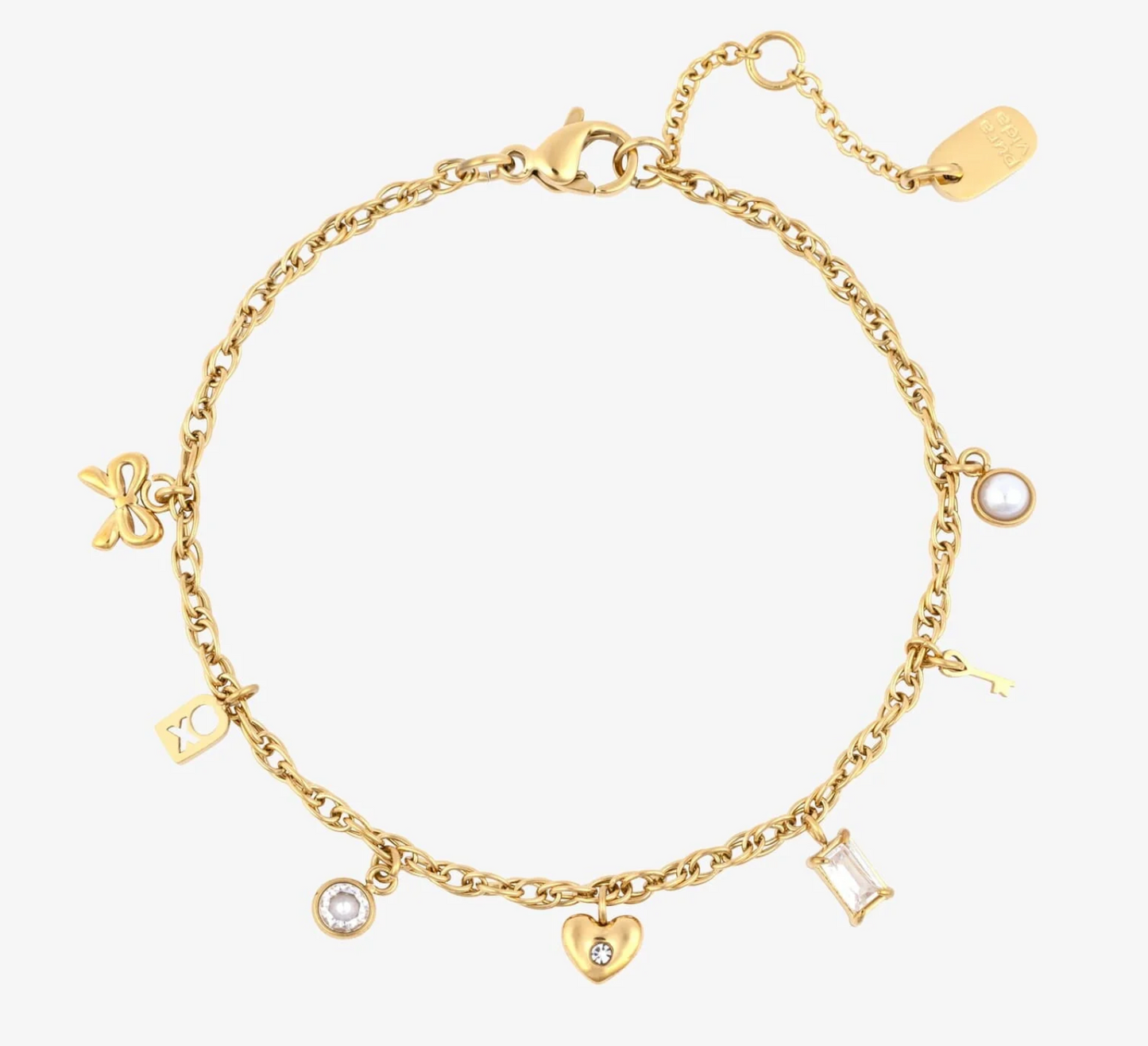 Love Charm Chain Bracelet