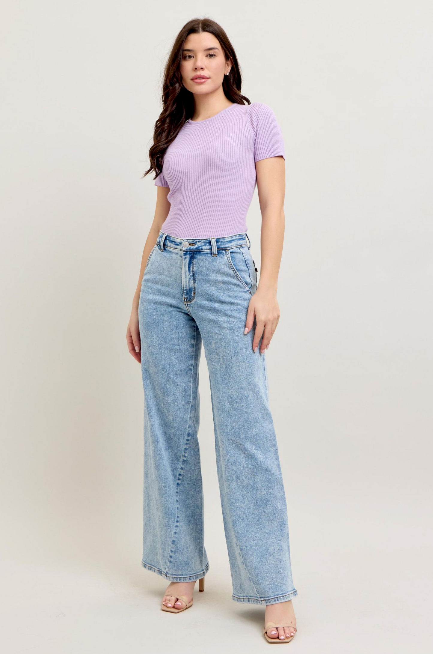 Judy Blues - Stone Wash Retro Wide Leg