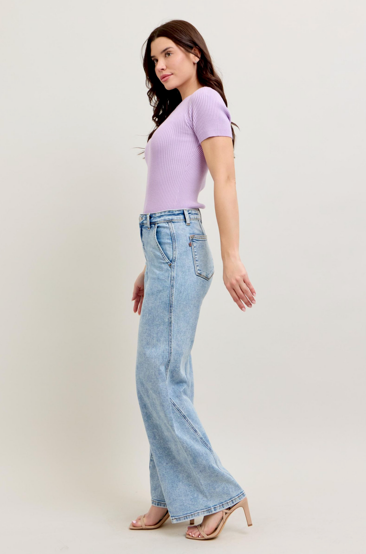 Judy Blues - Stone Wash Retro Wide Leg