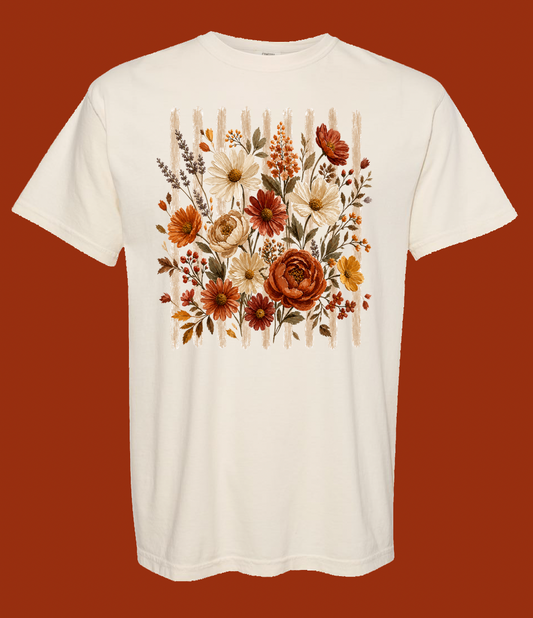 Ivory Fall Floral Tee