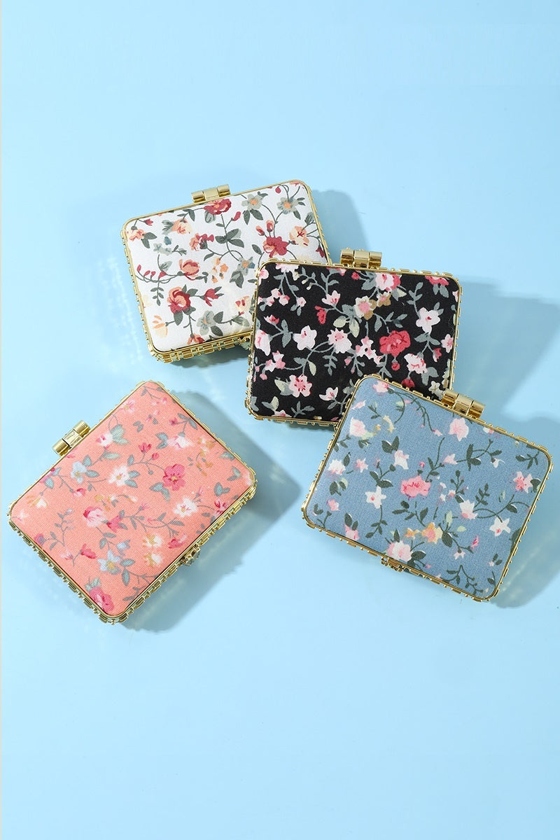 Floral Design Mini Mirror