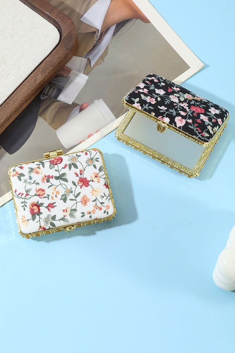 Floral Design Mini Mirror