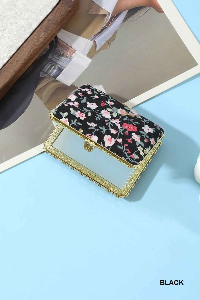 Floral Design Mini Mirror