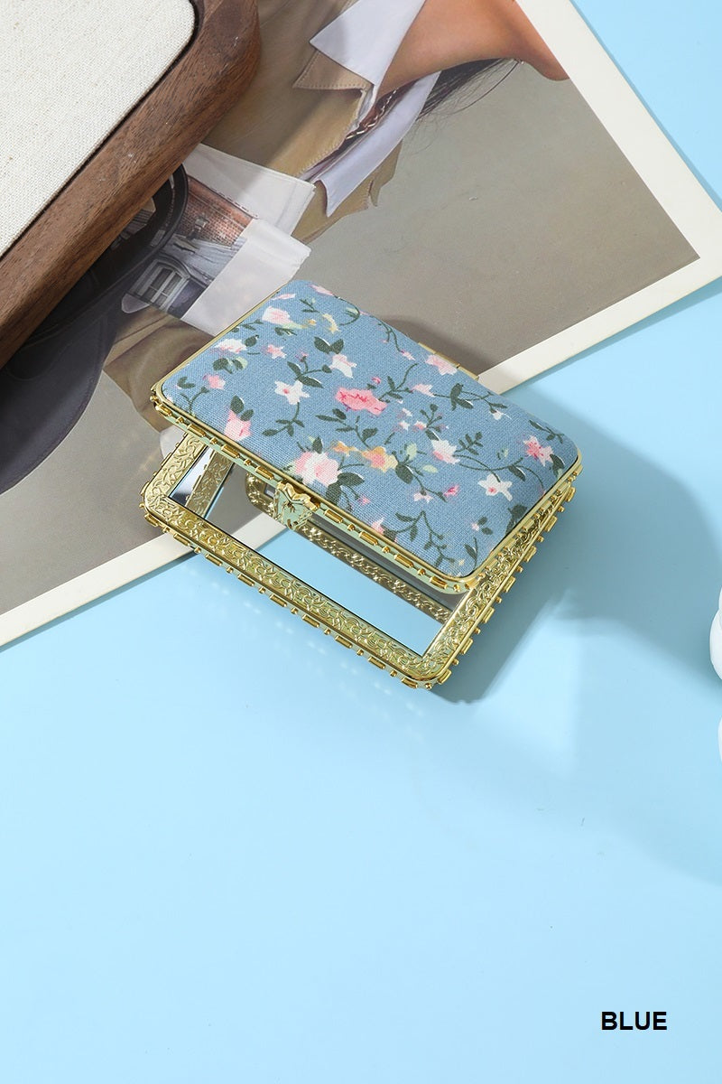 Floral Design Mini Mirror