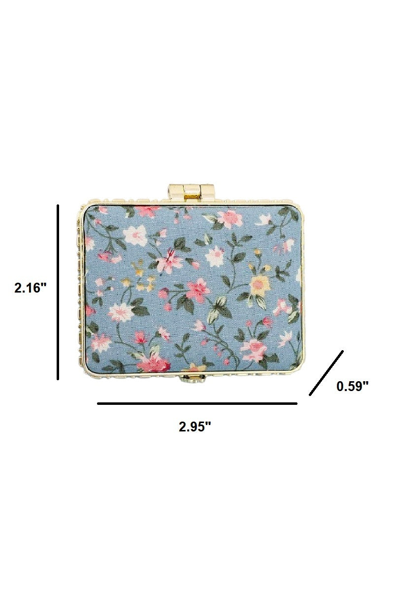 Floral Design Mini Mirror