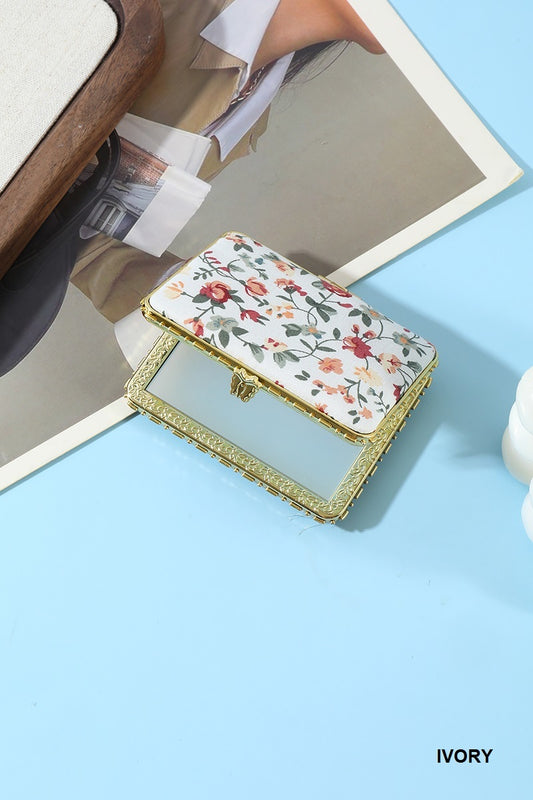 Floral Design Mini Mirror