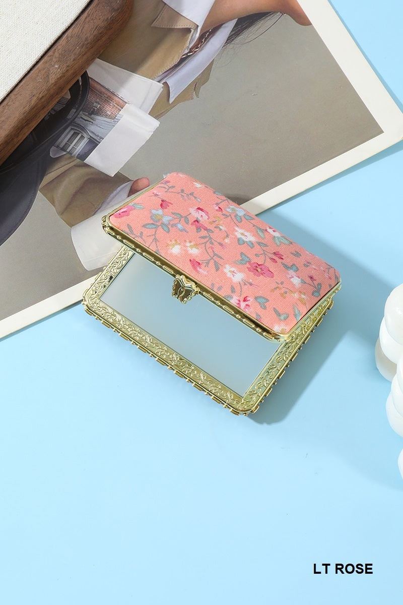 Floral Design Mini Mirror