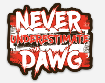 Never Underestimate the Dawg Sticker - Mistakes on the Lake