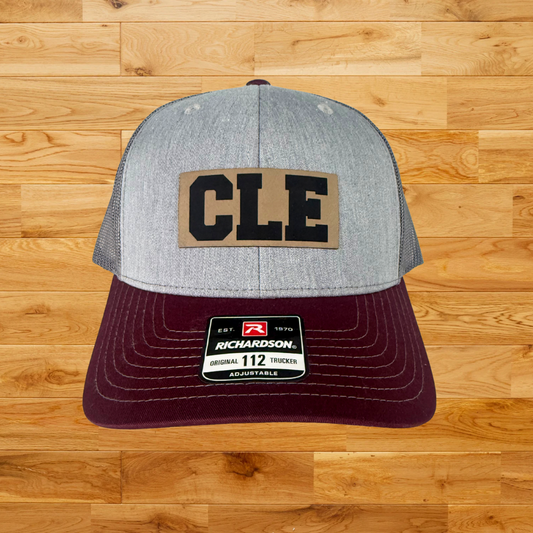 CLE BASKETBALL LEATHER PATCH HAT
