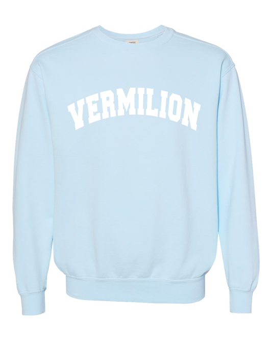 Vermilion Chambray Crewneck