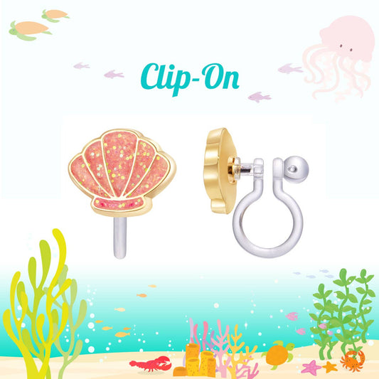 Shell Clip On Earrings