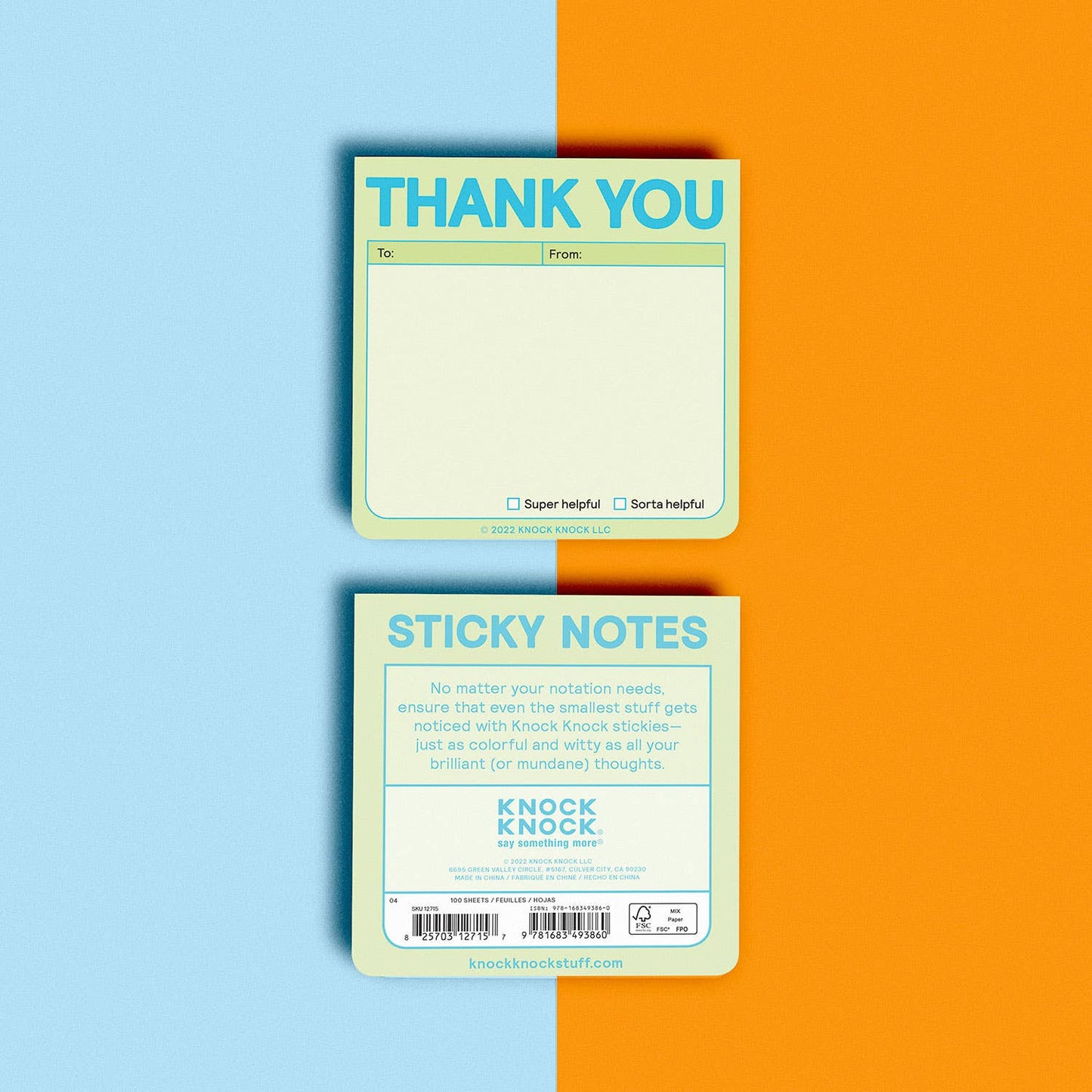 Thank You Sticky Note (Pastel Version)