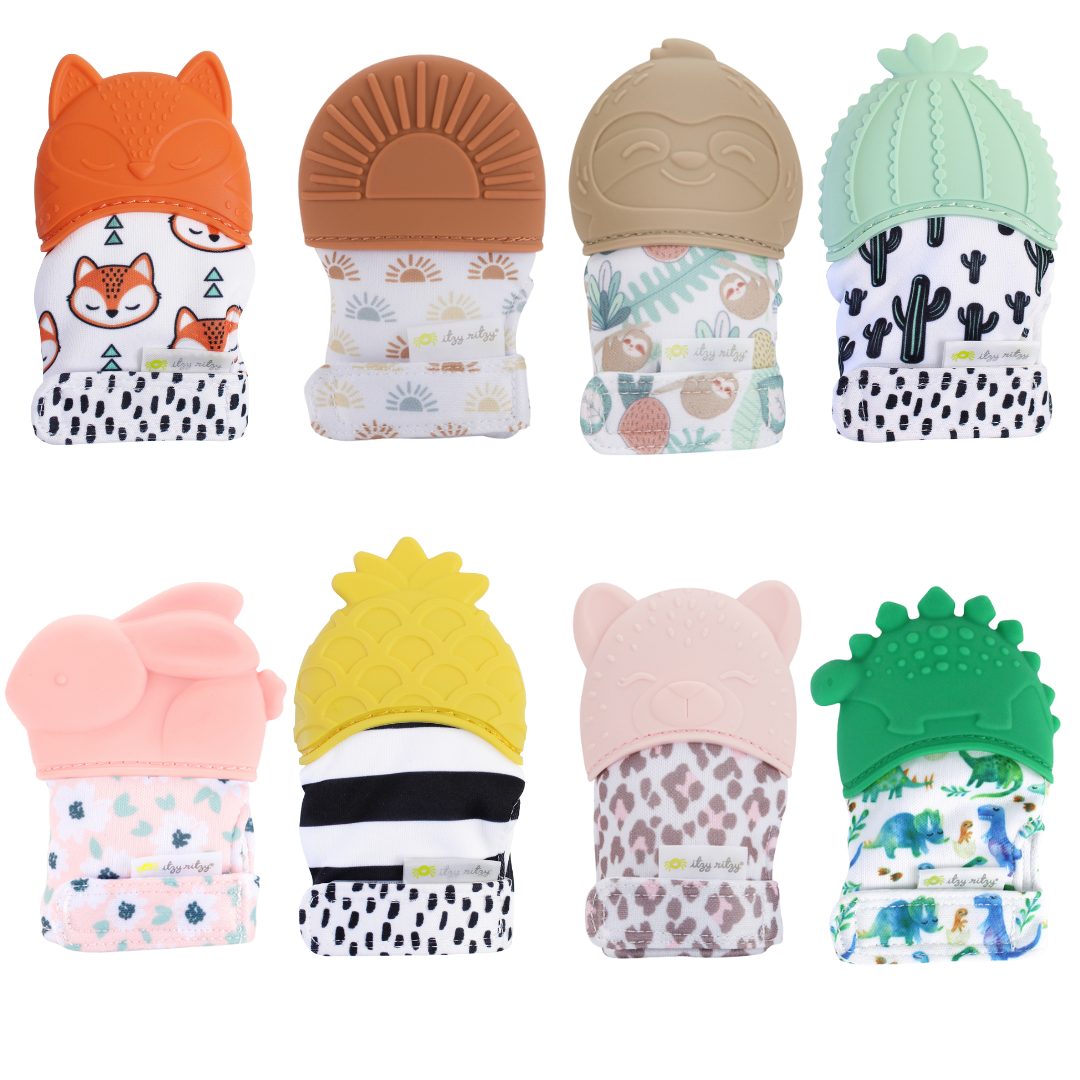 Itzy Mitt™ Teething Mitts: Highland Cow