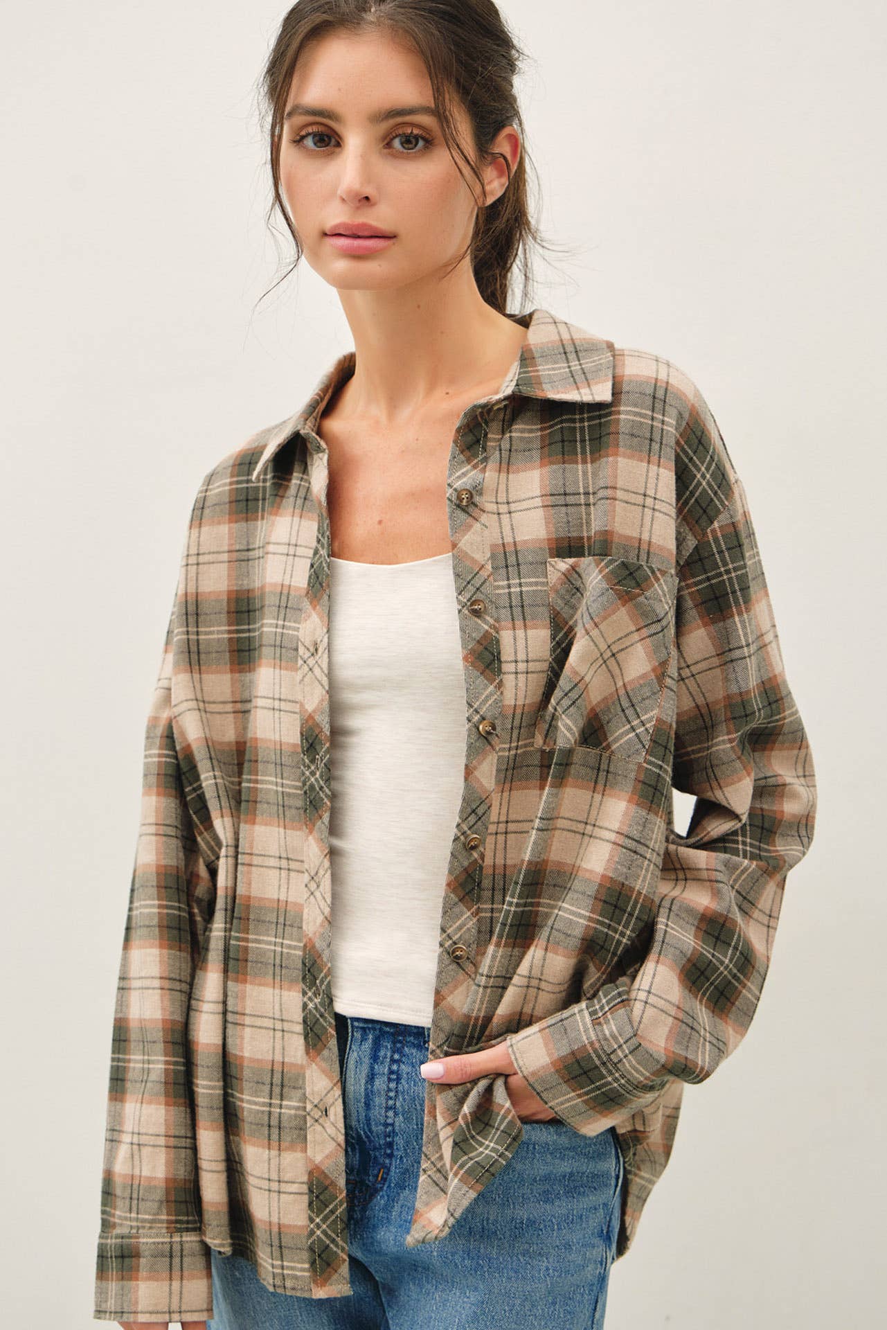HUNTER PLAID FLANNEL SHIRT