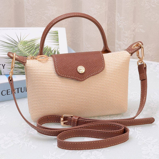 Lacey Straw Mini Crossbody Bag
