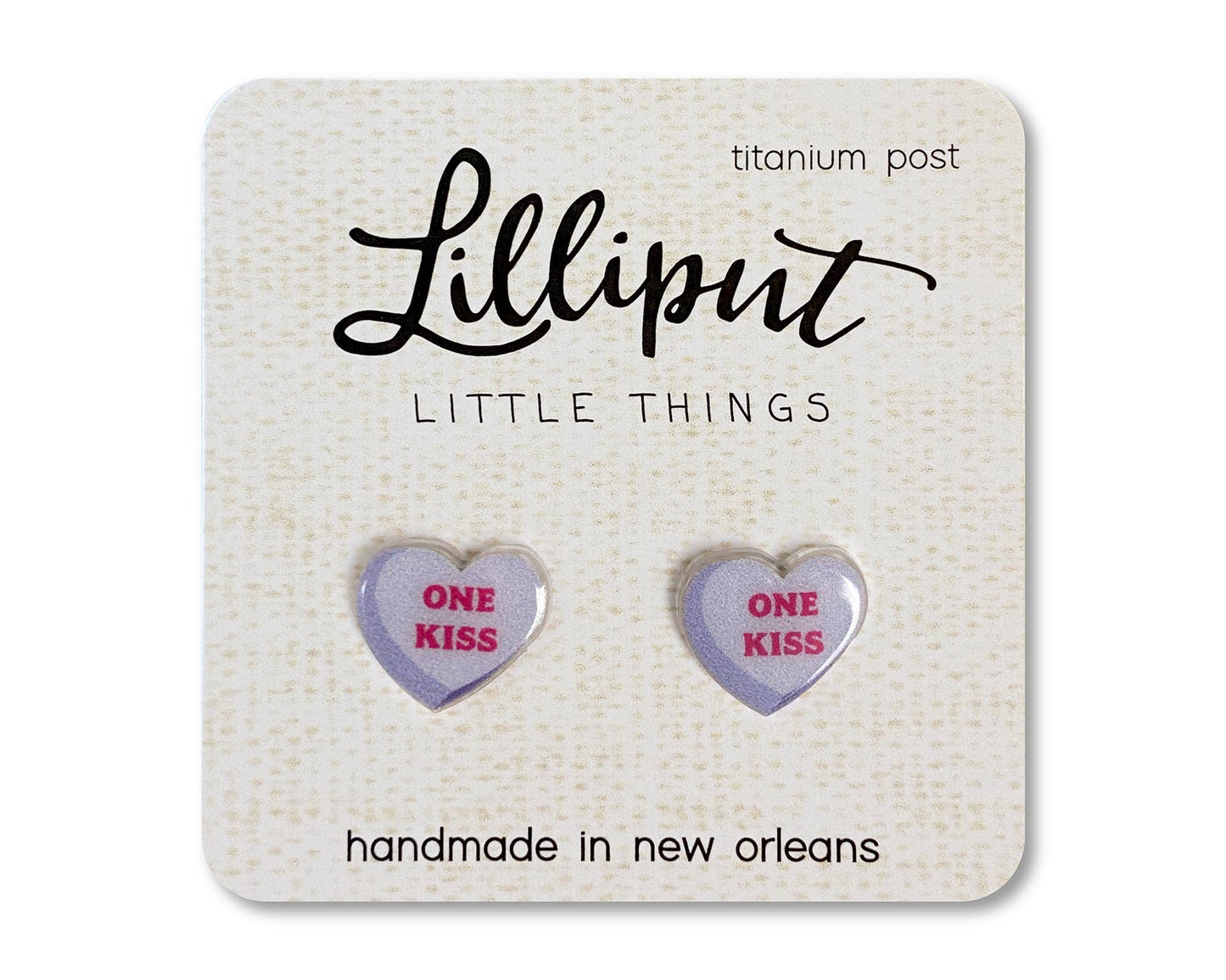 Valentines Day Candy Hearts Earrings