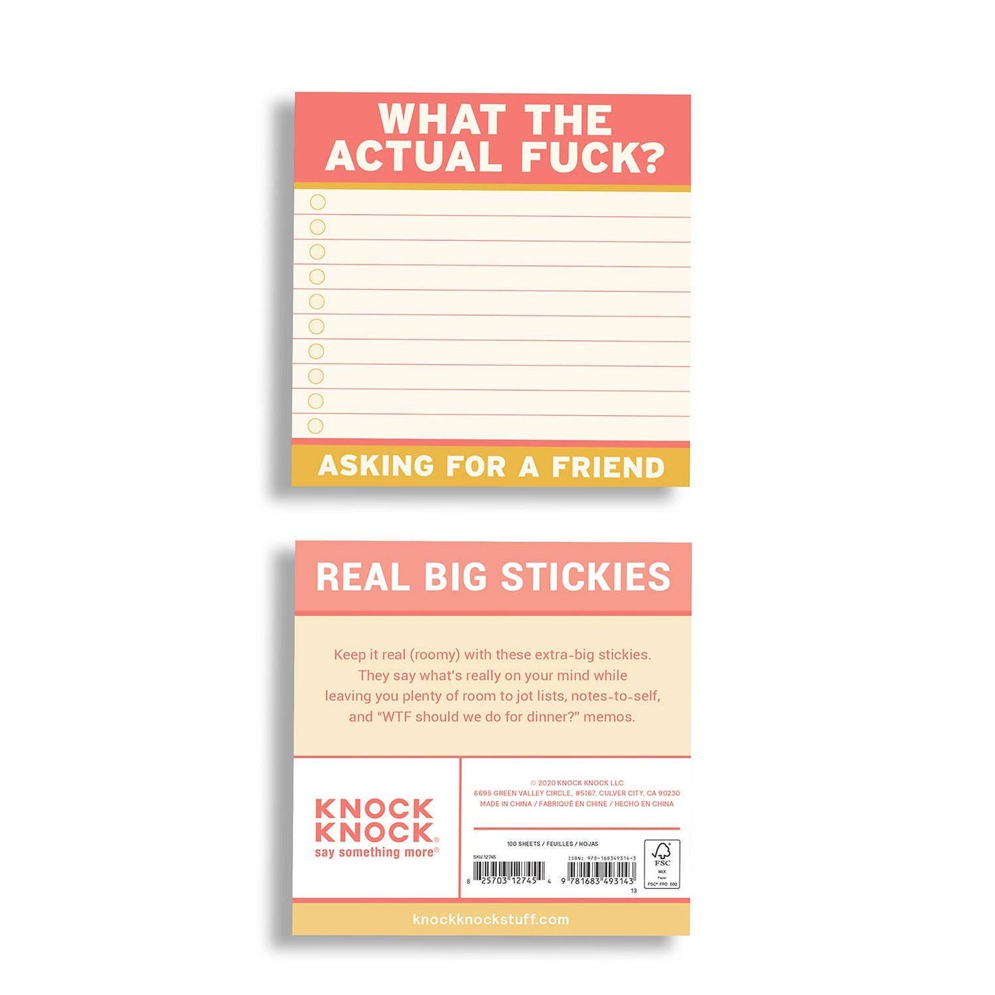 What The Actual Fuck Large Sticky Notes