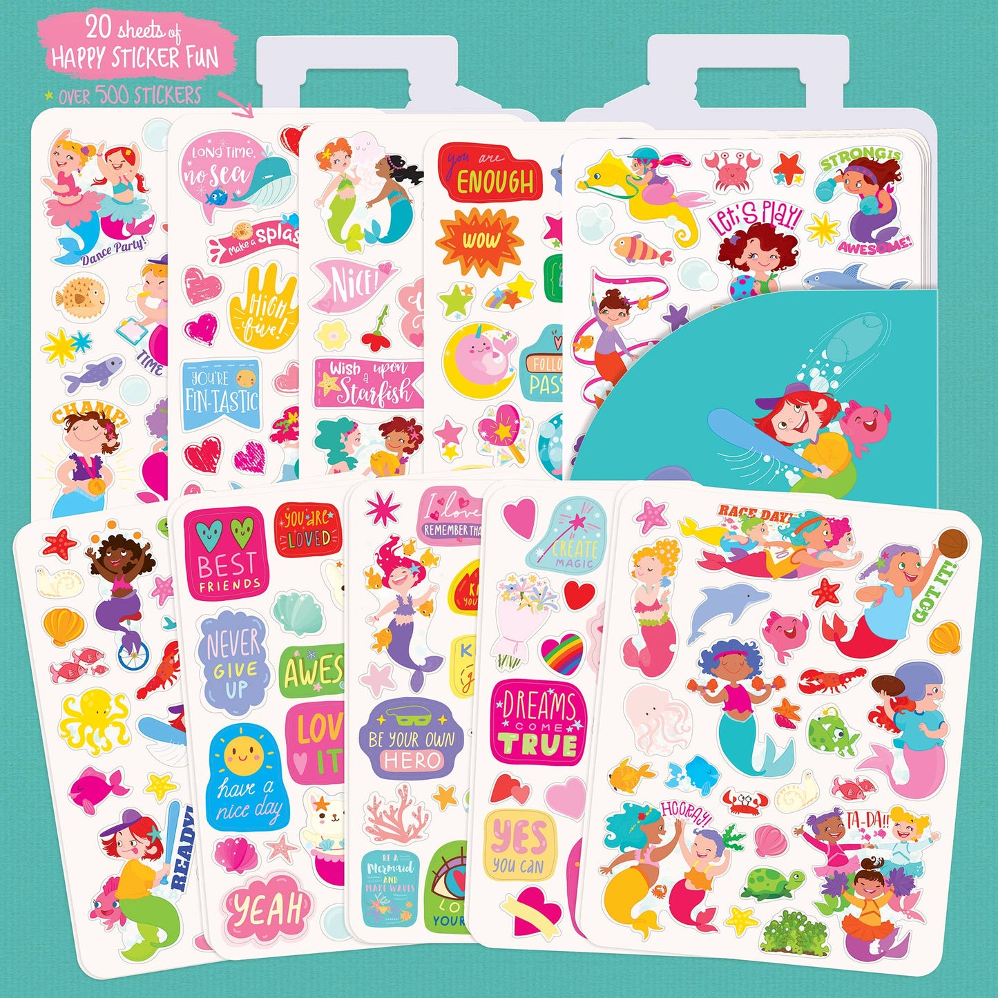 500+ Stickers On-the-Go - Team Mermaid