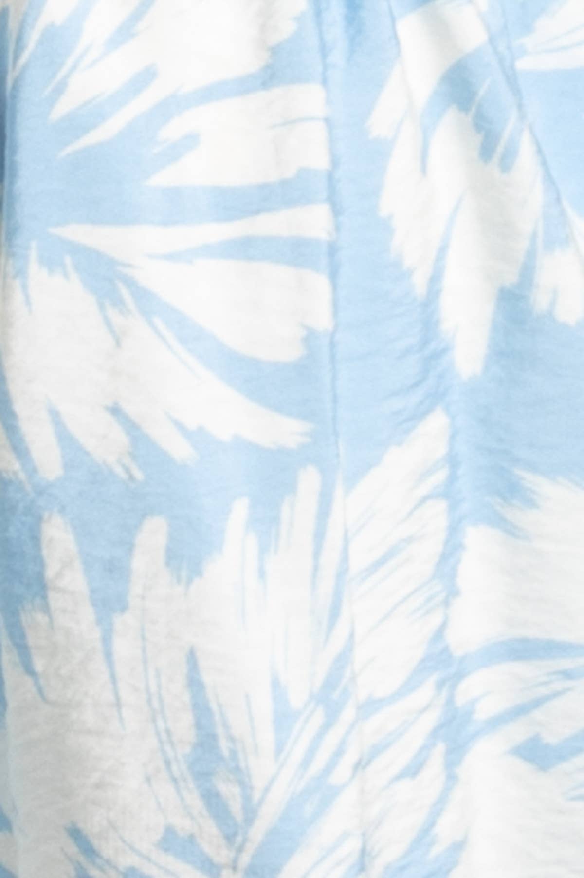 Light Blue Floral Smocked Waist Woven Shorts