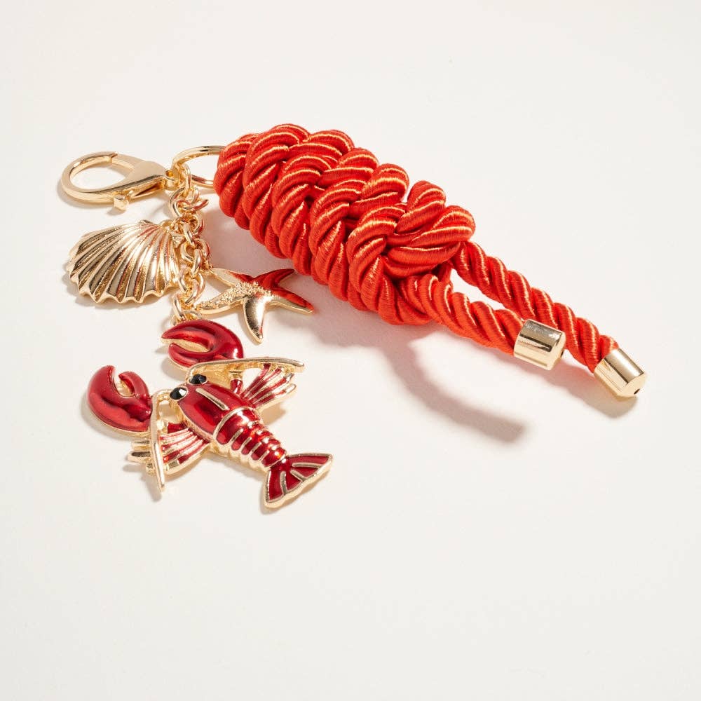 Lobster Keychain Bag Charm