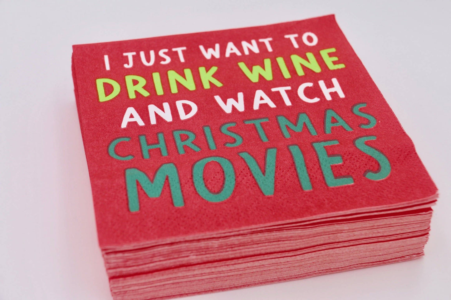 Watch Christmas Movies Cocktail Napkins - 20ct