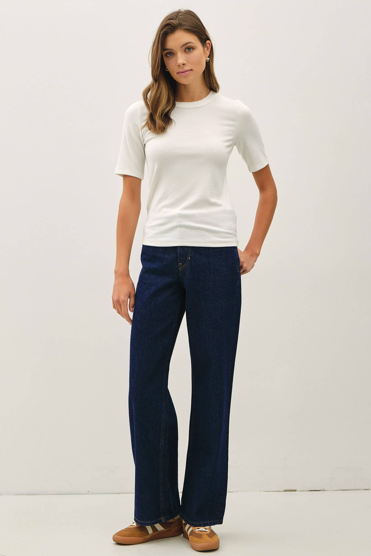 White Short Sleeve Top
